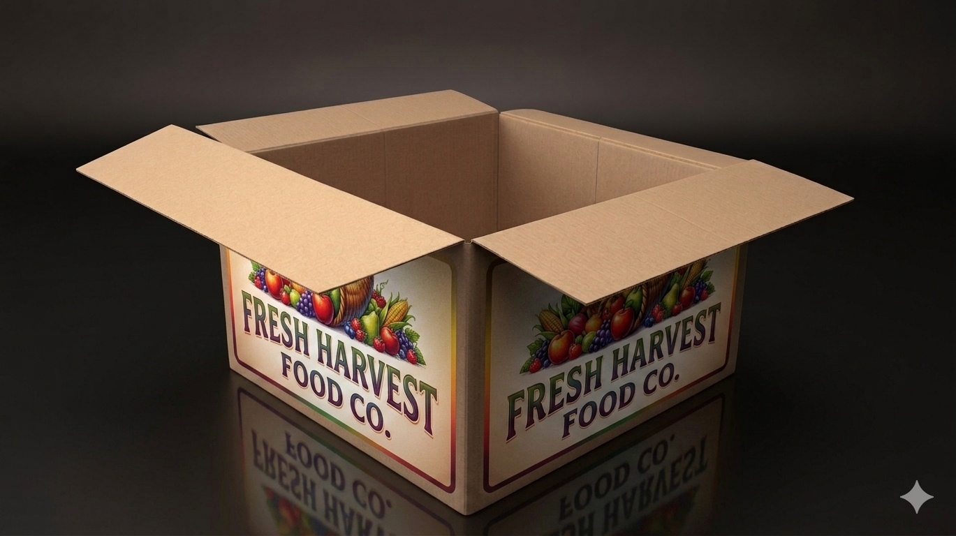 Multi colour offset printed box
